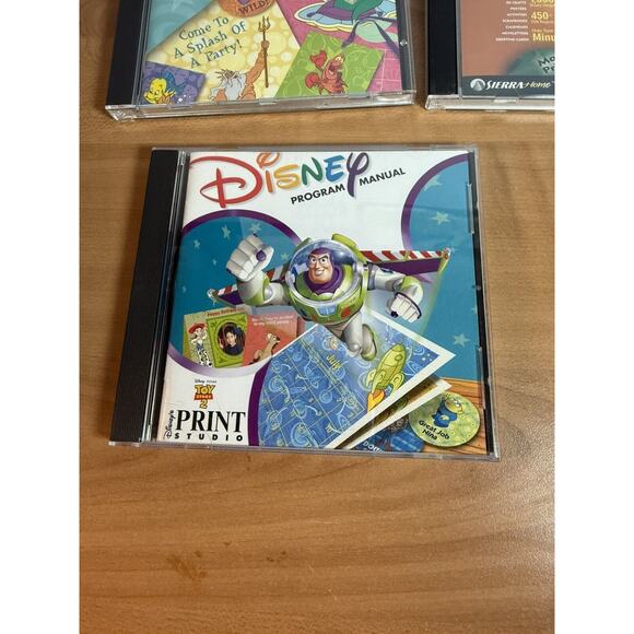 1990s Disney Print Studio Lot Of 7 CD-ROM Software Programs Hercules TLM Mickey - Picture 11 of 16
